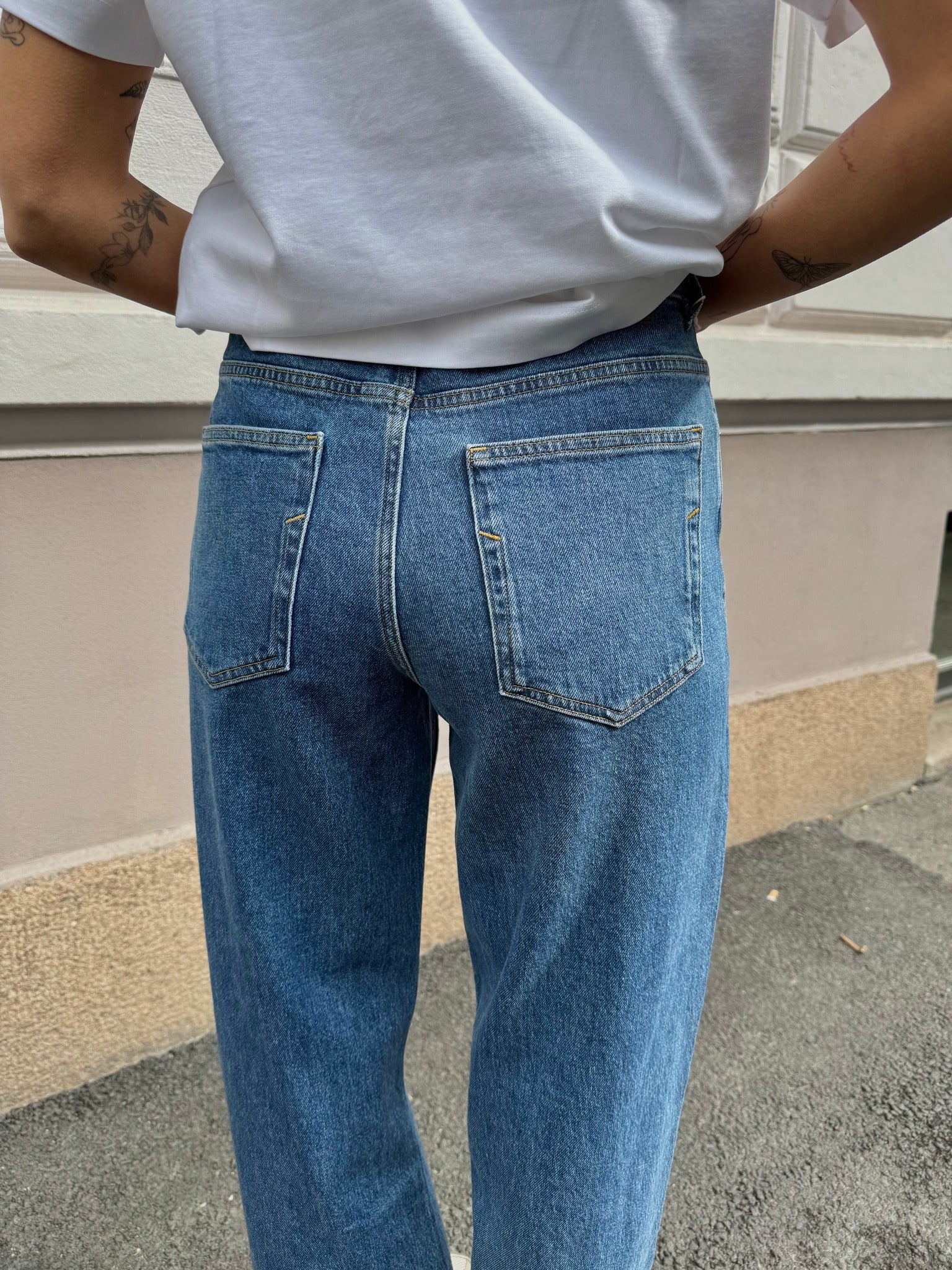 SLFWIDE Jeans - Medium Blue Denim